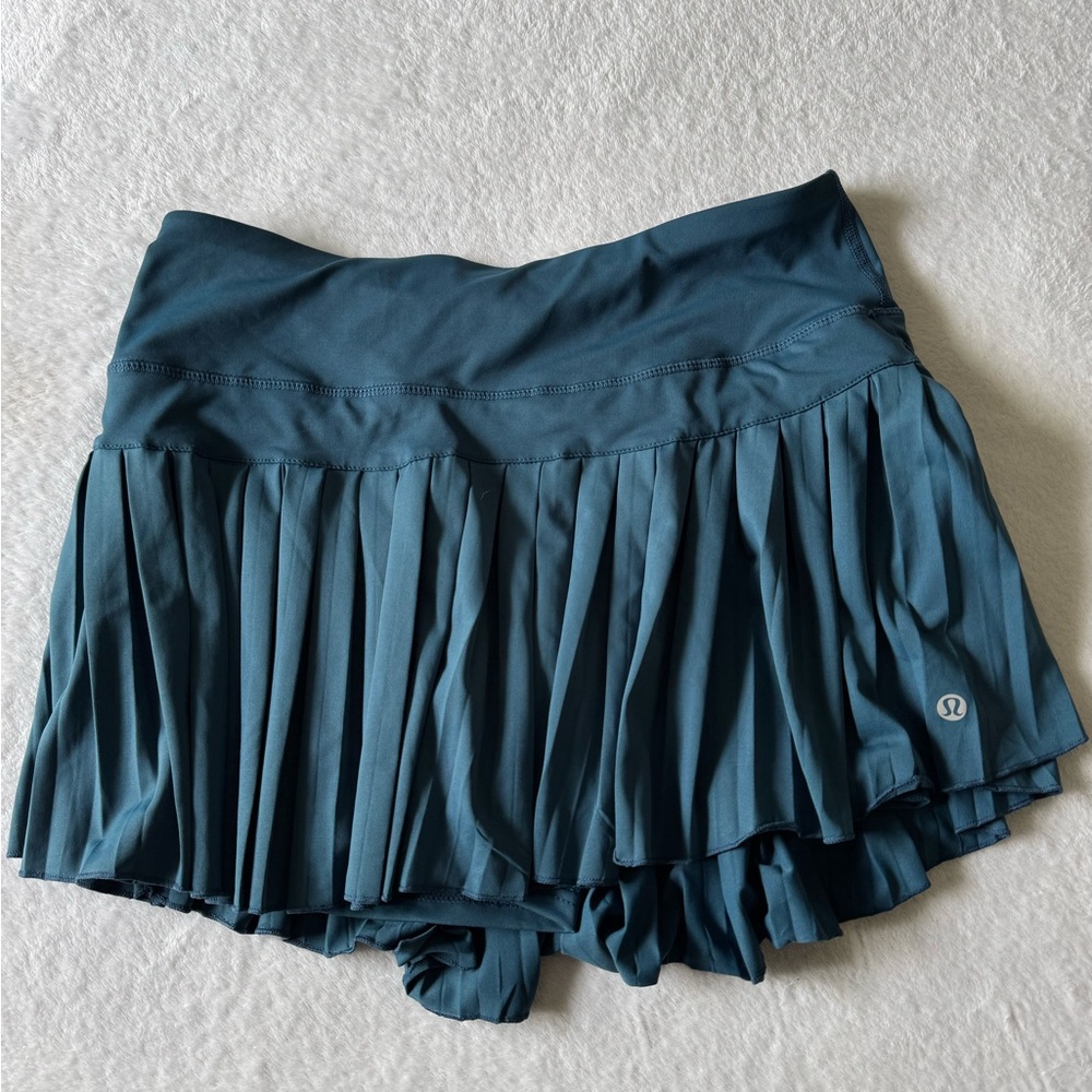 lululemon pleated tennis skirt skort teal women’s size xl